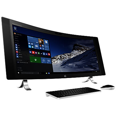 HP Envy Curved 34-a090na All-in-One PC, Intel Core i7, 8GB RAM, 1TB + 128GB SSD, 34  Quad HD